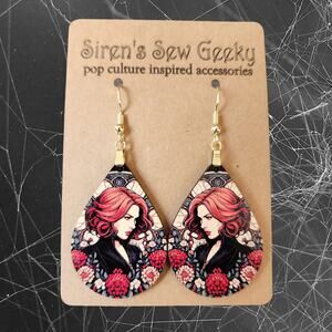 Black Widow Marvel MCU Disney Comic Earrings